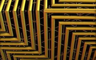 Картинка 3D, Линии, Трубы, Форма