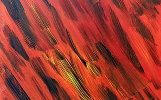 Картинка Абстракция, Разводы, Красный, Краска, Масляная Краска, Мазки