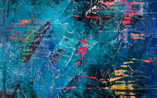 Картинка Абстракция, Разноцветный, Полотно, Модерн, Картина, Краска, Текстуры