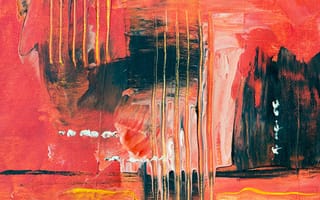 Картинка Разводы, Линии, Холст, Пятна, Краска, Текстуры