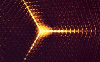 Картинка Абстрактные, 3D Abstract, цифровое искусство, оранжевый
