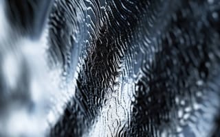Картинка металлическая текстура, абстрактный, волны, блестящий, Волновой эффект, отражающая поверхность, Серебряный цвет, текстурированный, металлический, волнистый узор, современный, гладкая поверхность, элемент дизайна, ИИ искусство