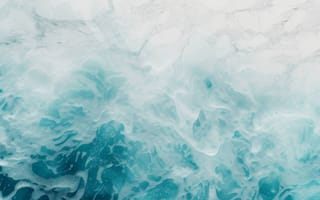 Картинка воздушный океан, текстура голубой воды, морские волны, мыло, мраморный узор, абстрактный, природа, бирюзовый, морская поверхность, вид на море сверху, ИИ искусство