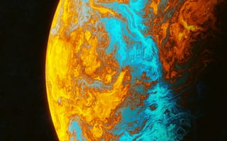 Картинка космос, планета, amoled, амолед, черный