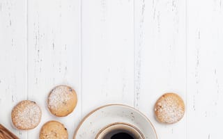 Картинка цветы, завтрак, герберы, wood, coffee cup, pink, breakfast, flowers