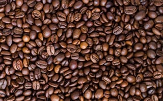 Картинка макро, крупный план, много, кофейные зерна, close-up, куча, кофе, зерна