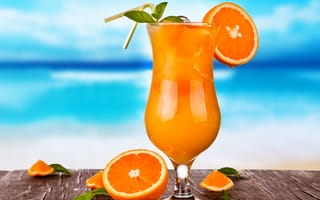 Картинка напиток, фрукты, коктейль, летнее, водопой, тропическая, тропический, парное, апельсин, апельсины, плоды