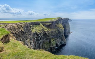 Картинка скалы, графство клэр, океан, clare, ирландия, killilagh