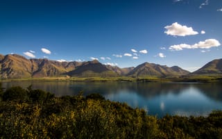 Картинка озеро, отаго, озеро уакатипу, горы, mount nicholas, озеро вакатипу, новая зеландия