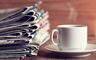 Картинка кофе, кружка, новости, savushkin, газеты
