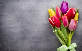 Картинка цветы, пинк, весенние, букет, красочная, тульпаны, тюльпаны