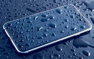 Картинка вода, капли, телефон, iphone 6s, смартфон, эппл