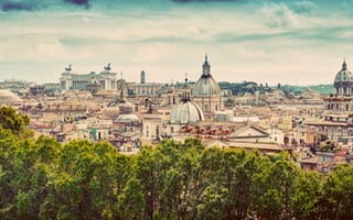 Картинка города, рим, италия, город, взляд, путешествия, панорама, европа