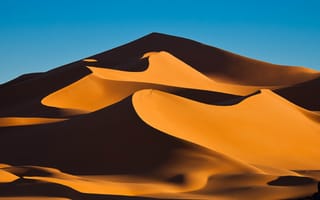 Картинка небо, пустыня, дюны, сахара, тени, таймас нуртаев, пески, солнце