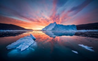 Картинка природа, айсберг, арктика, льды, пейзаж