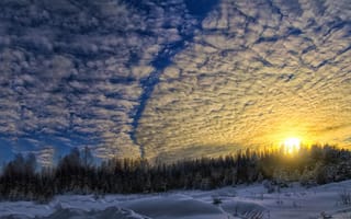 Картинка облака, зима
