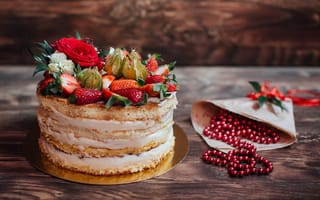Картинка ягоды, торт, десерт