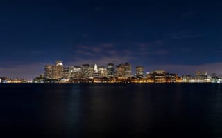 Картинка город, массачусетс, небоскребы, сша, бостон