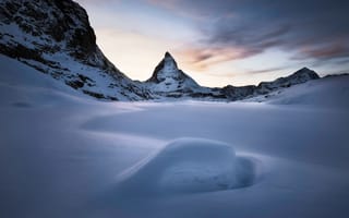 Картинка горы, снег, зима, природа