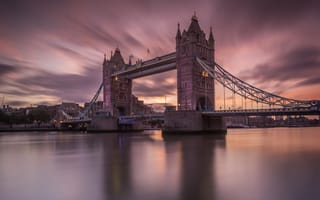 Картинка ночь, лондон, тауэрский мост
