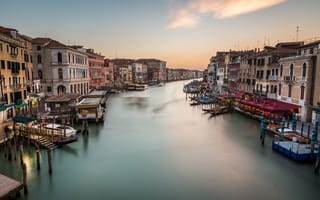 Картинка панорама, италия, cityscape, канал, венеция, grand canal