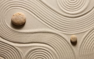 Обои камни, каменное, песка, дзен, песок