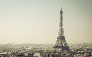 Картинка город, франция, париж, эйфелева башня