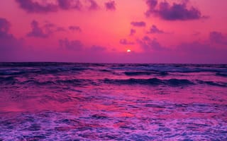 Картинка закат, море
