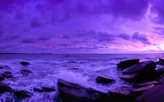 Картинка закат, океан