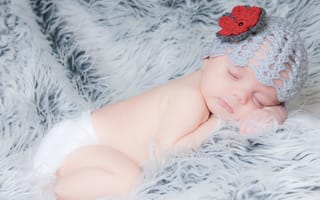 Картинка сон, дети, младенец, шапочка, новорожденный, спящий, ребенок
