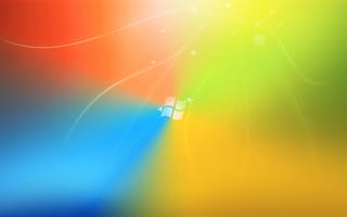 Картинка абстрактный разноцветный фон с лого windows
