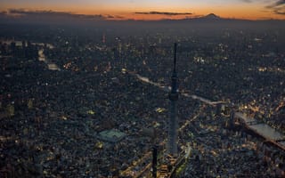 Картинка япония, токио, мегаполис, небоскребы