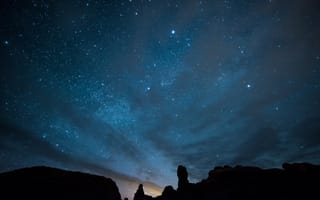 Картинка небо, национальный парк арки, diana robinson, ночь, звезды