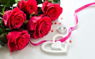 Обои цветы, розы, лепестки, день святого валентина, любовь