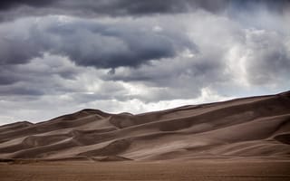 Картинка природа, great sand dunes national park, дюны, пустыня
