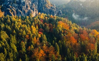 Картинка Саксонская Швейцария, скалы, германия, красота