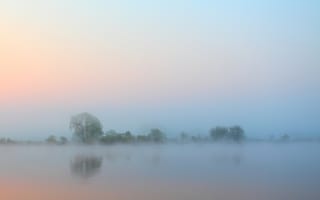 Картинка утро, Вода, туман