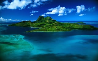 Картинка Бора-бора, французская полинезия, остров