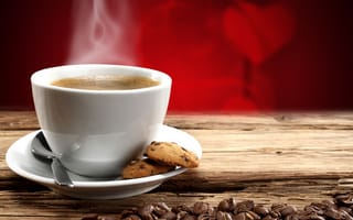 Картинка cup, mug, valentine, drink, cafe, breakfast