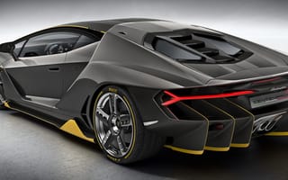 Обои автомобиль, чёрный, карбон, Lamborghini centenario
