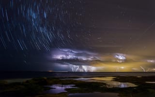 Картинка ночь, калаундра, штат квинсленд, австралия