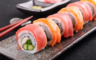 Картинка огурец, краб, палочки, Sushi, тунец