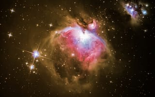 Картинка ниже, туманность ориона, orion nebula, Пояса Ориона, Находится