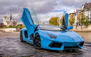 Картинка blue, Lamborghini