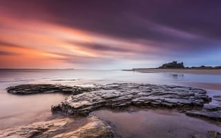 Картинка Sunset, northumberland