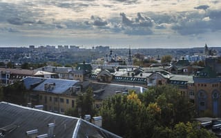 Картинка крыши, россия, Облака, kaluga, russia