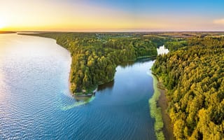 Обои Mergakalnis, lithuania, Kaunas County, Каунасское водохранилище, Kaunas Reservoir, литва