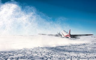 Картинка Антарктика, douglas dc-3, Самолёт, пассажирский