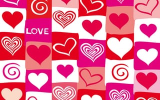 Картинка valentine, Red, сердечки, vector