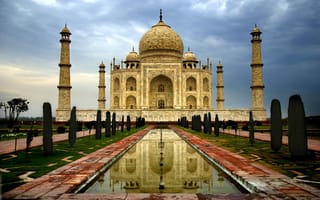 Картинка город, Taj mahal, агра, тадж-махал, индия, архитектура
